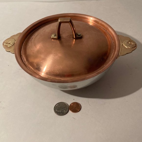 Vintage Metal Copper, Brass and Silver Bowl - Picture 1 of 6